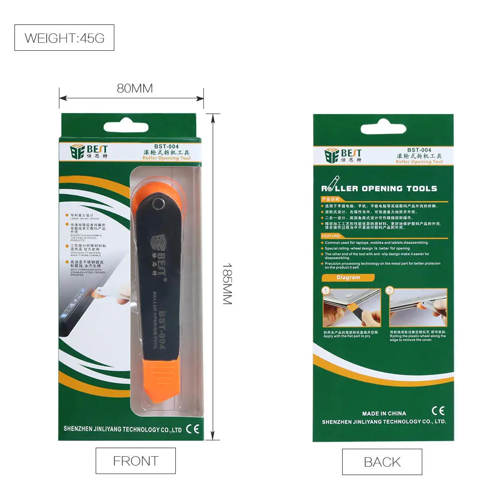 BEST BST-004 Mobile Phone Repair Tools | Stainless Steel Roller Pry Opening Tool - Image 5