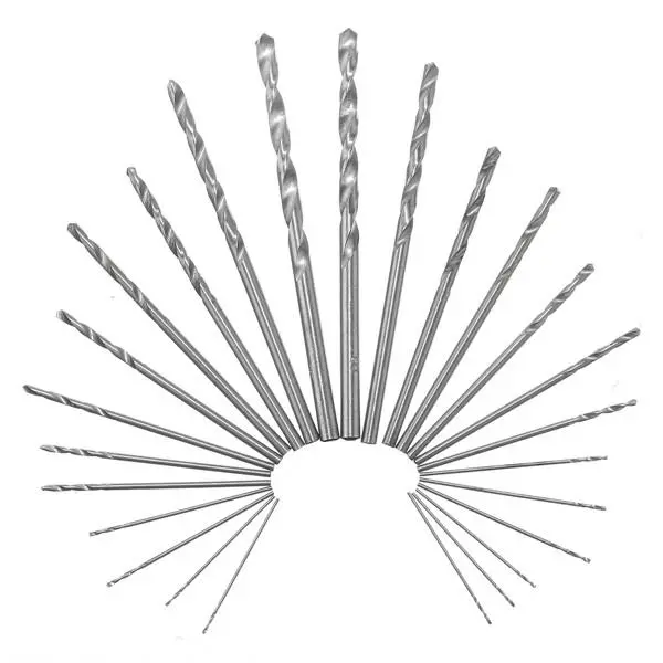 25Pcs HSS Metric Twist Drill Bit Set | 0.5-3mm Straight Shank for Metal - Image 3