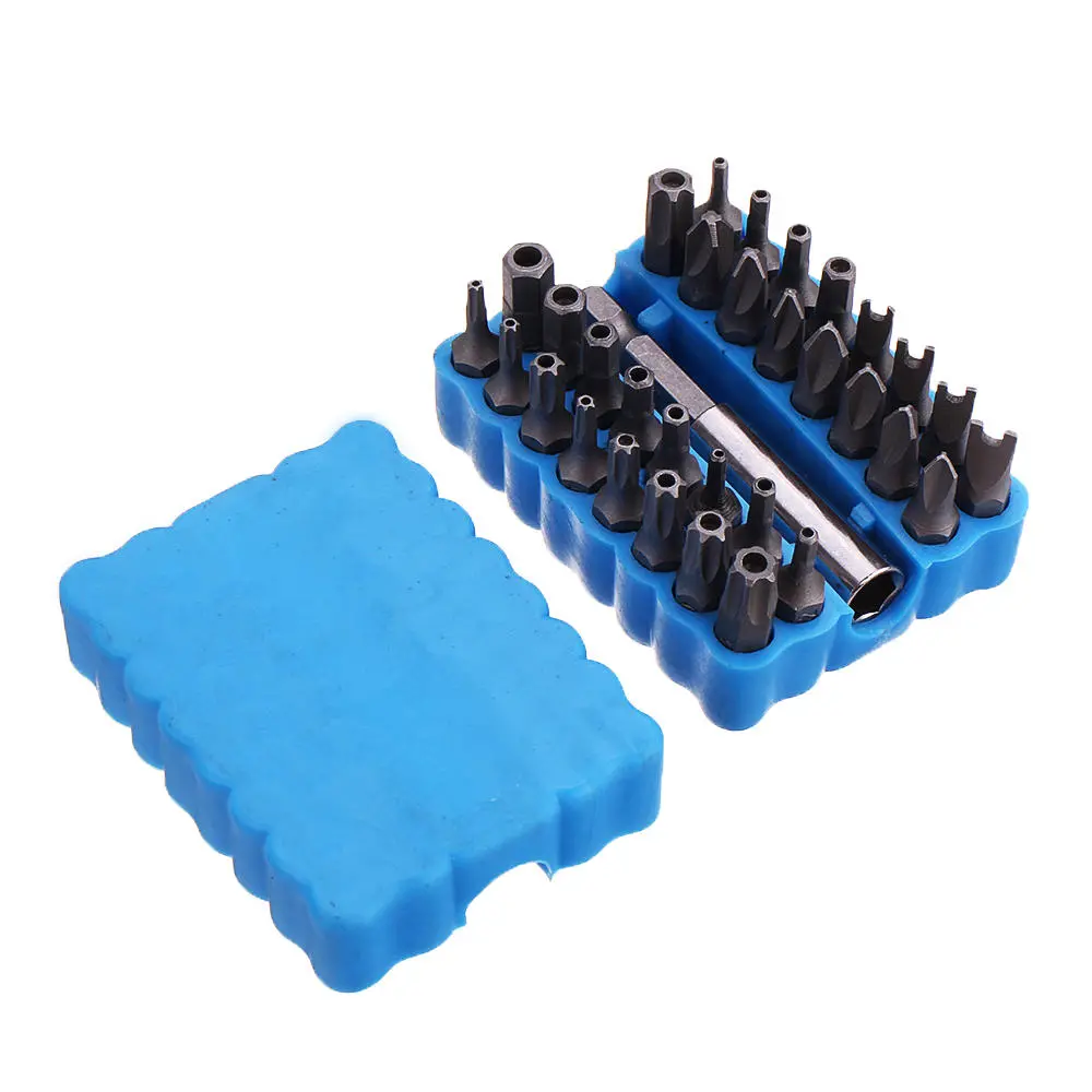 Drillpro 33pcs Magnetic Screwdriver Bit Set - Torx Star & Tri Wing Bits with Holder - Image 5