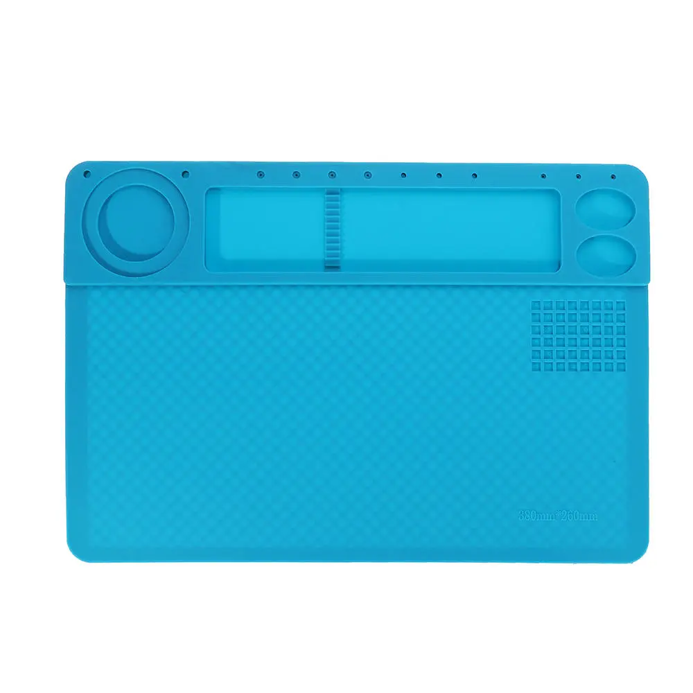 Silicone Soldering Mat - 38x26cm Heat Resistant BGA Repair Station Desk Pad - Image 3