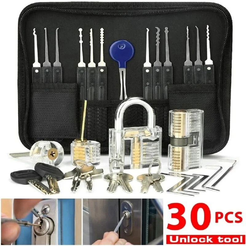 Professional Locksmith Toolkit - Reliable Metal Practice Tools Set for Padlocks & DIY - Image 2