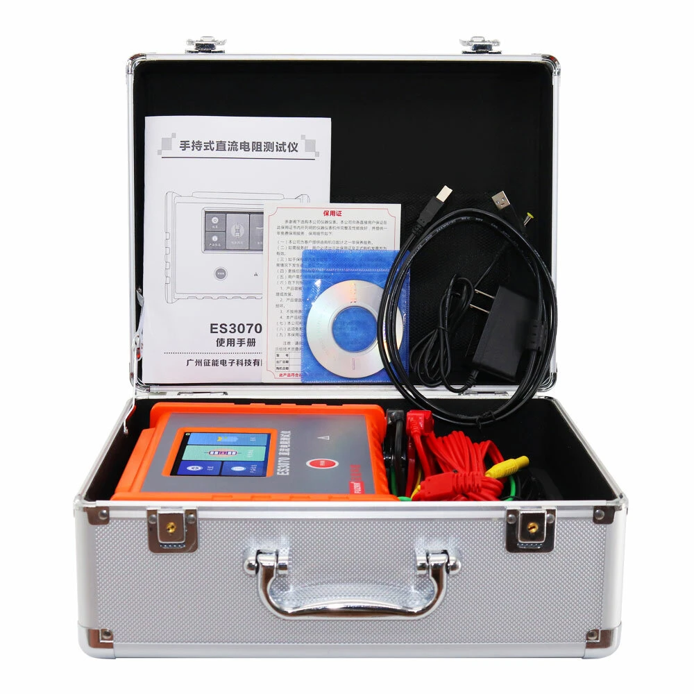 ES3070 Handheld DC Resistance Tester 10A | Transformer & Ground Continuity Tester - Image 5