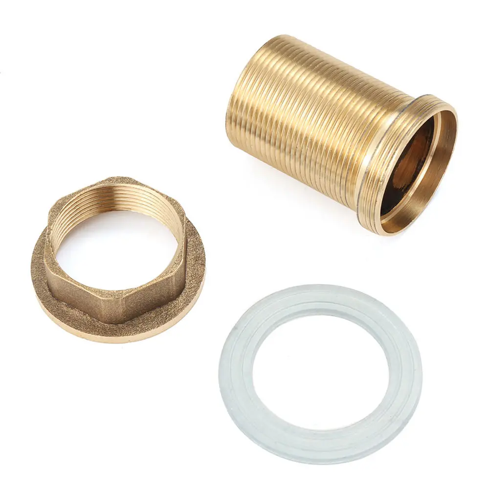 Kitchen Basin Mixer Tap Repair Kit - Faucet Threaded Brass Tube & Nut Parts - Image 4
