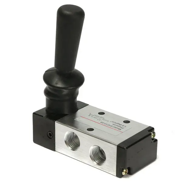 5 Port 2 Position Pneumatic Control Valve | 1/4 Inch PT Port | Hand Lever Operated 4H210-08 - Image 3