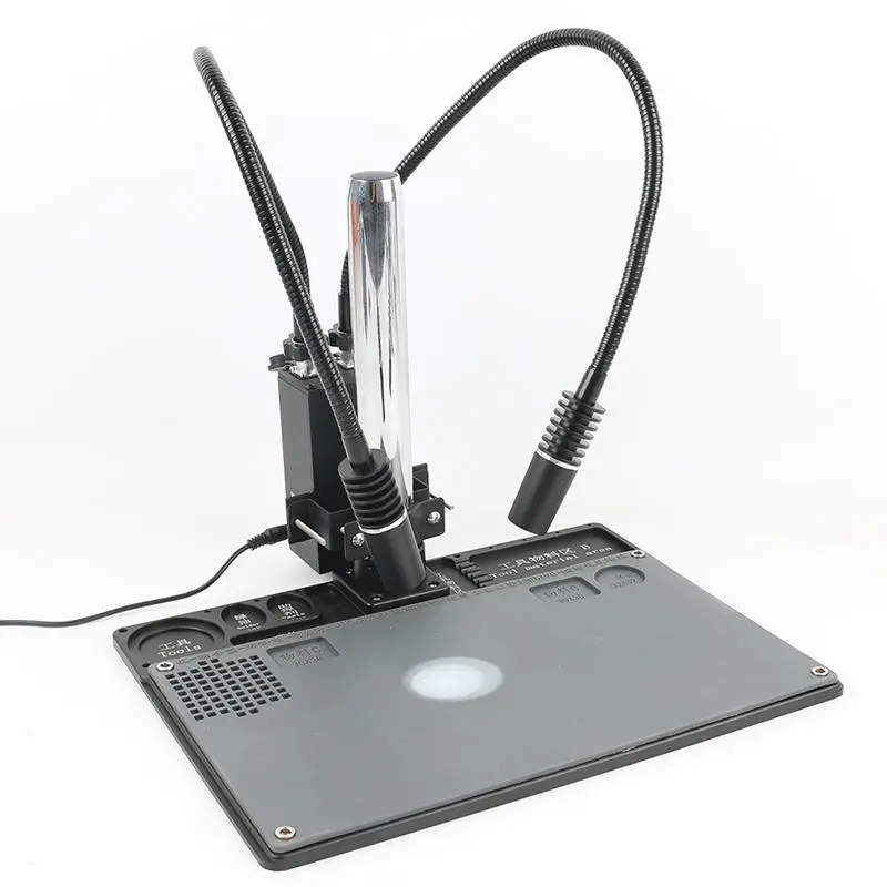 AmScope 6W 6500K LED Gooseneck Illuminator | Dual Spot & Fill Light for Stereo Microscopes - Image 2