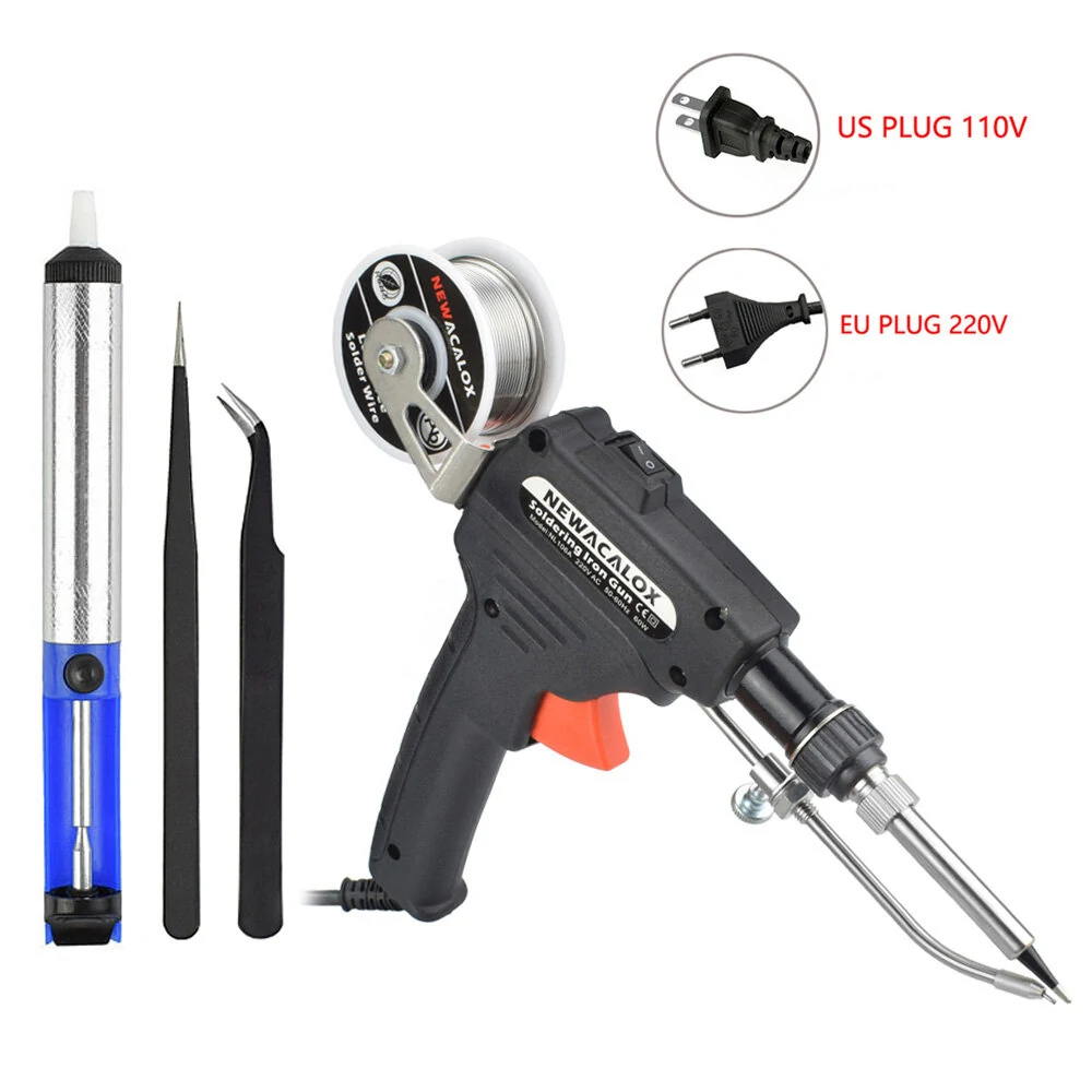 60W Automatic Soldering Iron Gun | EU/US Desoldering Pump for Circuit Board Repair DIY - Image 2