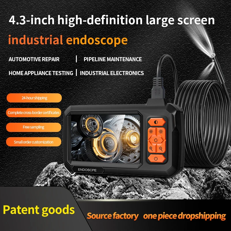T30-AV 4.3-Inch IPS Endoscope | 1080P HD, IP67 Waterproof & Type-C Charging - Image 2