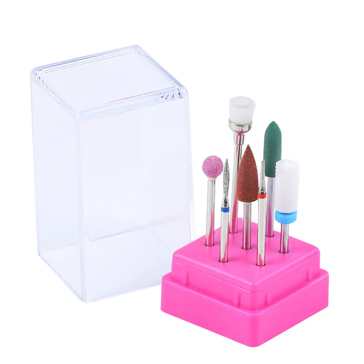 7pcs Nail Drill Bits Set - UV Gel Grinding & Removal Tools | Auroras Nail Art - Image 3