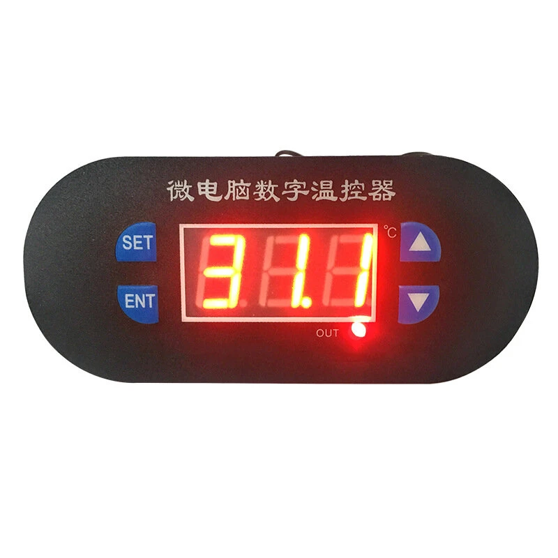 W1308 220V Digital Thermostat | 0-300°C Temperature Controller with LED Display & Sensor Probe - Image 2