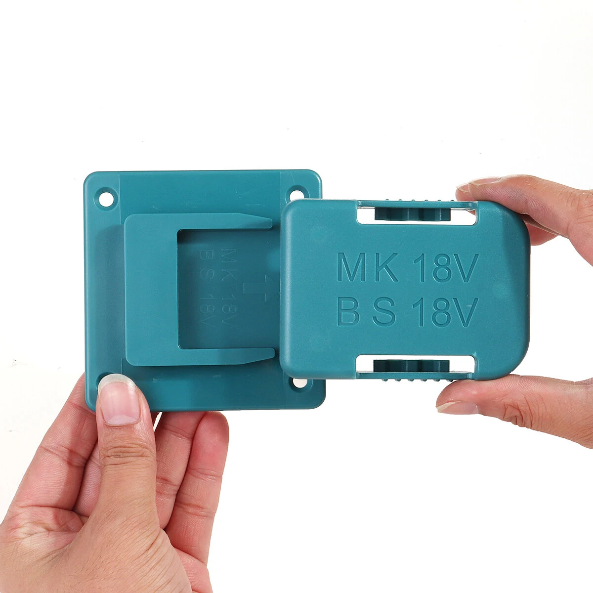 Makita Bosch 18V 14.4V Battery Holder - ABS Storage Rack Stand with Mounts - Image 2