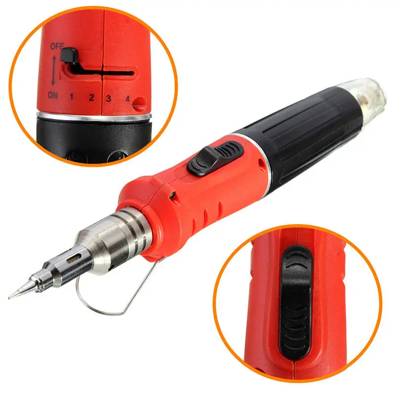 HS-1115K 10-in-1 Welding Kit | Professional Butane Blow Torch & Soldering Iron - Image 4