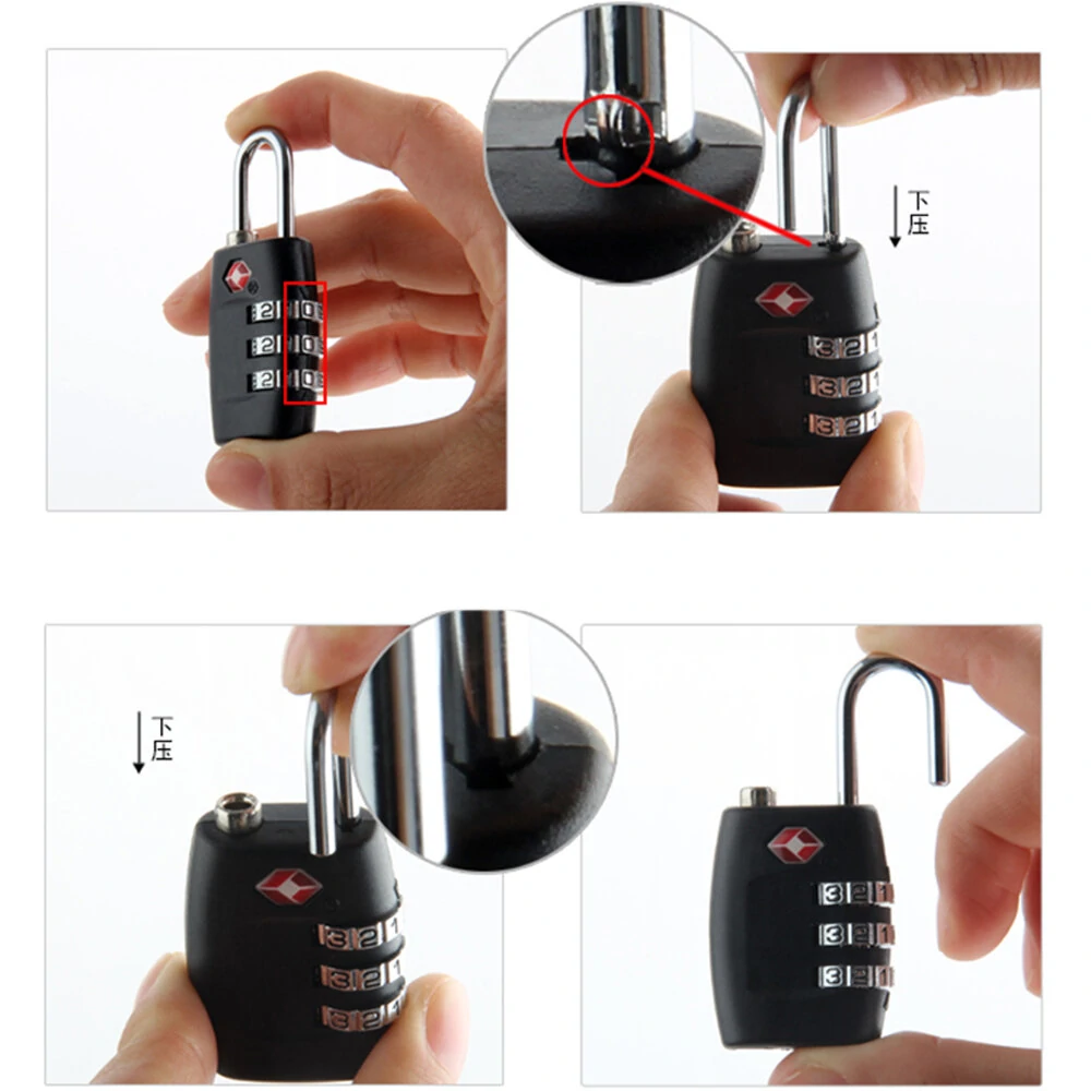TSA335 Luggage Lock - TSA Approved Travel Lock | Lightweight & Durable Zipper Lock - Image 3