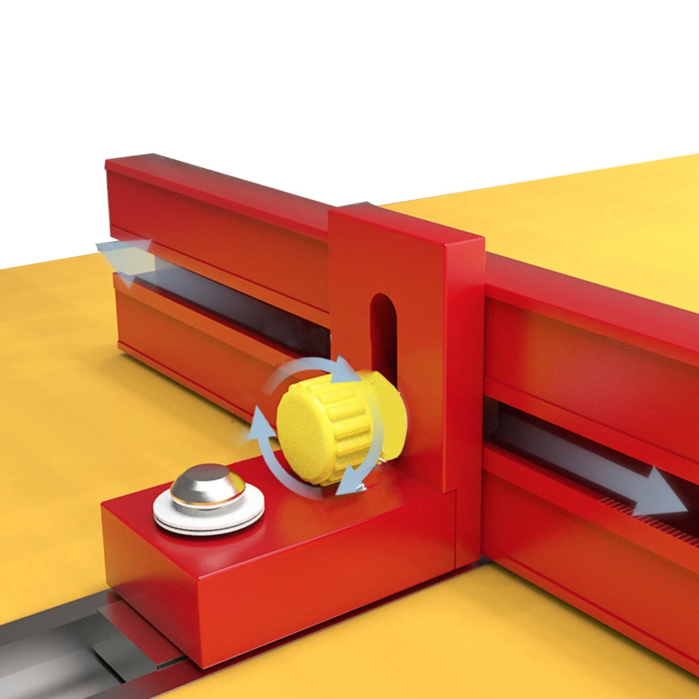 Aluminum Alloy Woodworking Guide Rail Fence - 600mm Table Saw Cutting Track & Parallel Guide System - Image 3