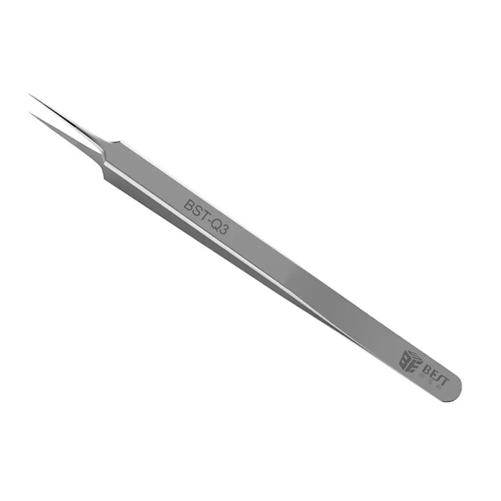 BEST BST-Q3 Fly Wire Tweezers | 0.01mm Straight Stainless Steel | BGA Motherboard Repair Tool - Image 5