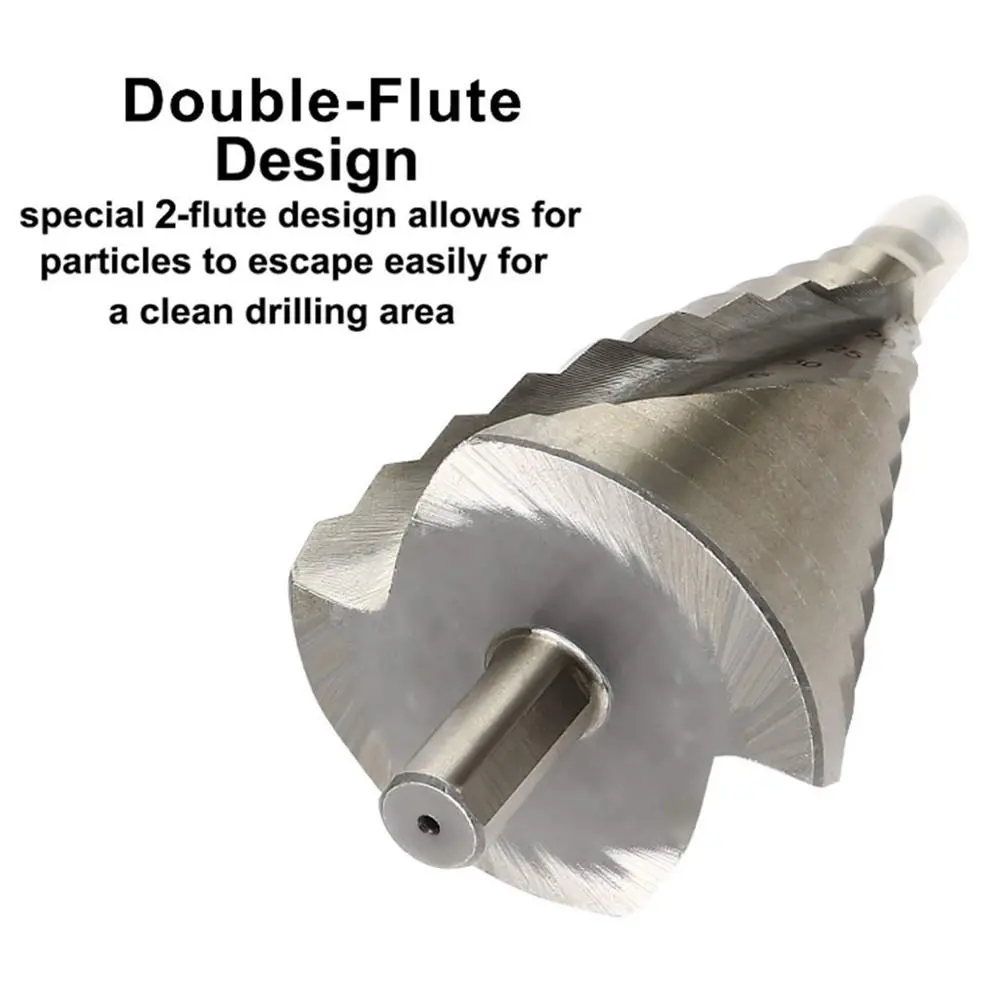Drillpro HSS Step Drill Bit 6-60mm | 12 Steps for Metal, Wood & PVC Sheet - Image 3
