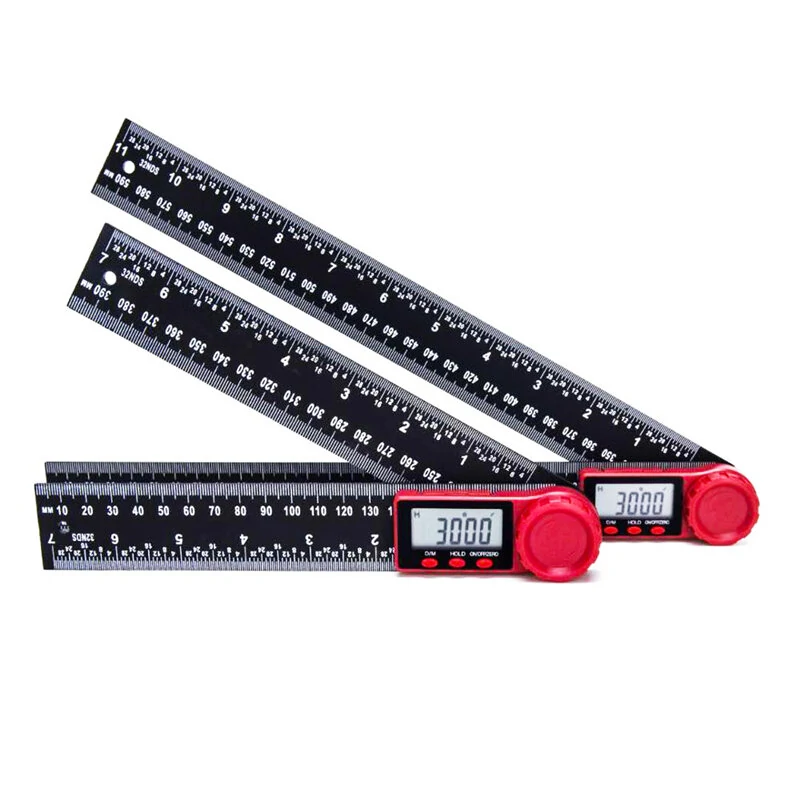ETOPOO Digital Angle Ruler | 0-300mm & 360° LCD Display | Carbon Fiber Inclinometer Protractor - Image 4
