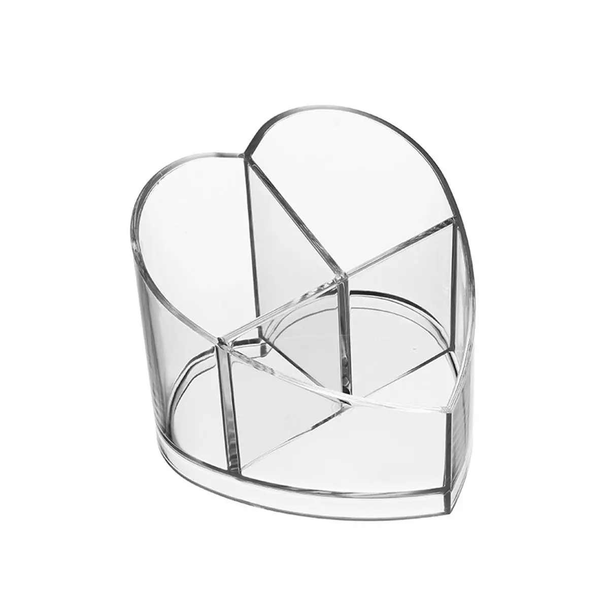 Acrylic Makeup Organizer Box - Clear Cosmetic Jewelry Case with Drawers - Image 2