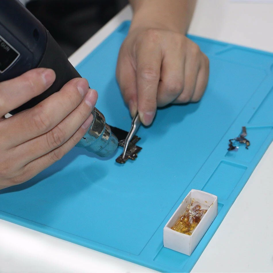 DANIU 34x23cm Heat Resistant Silicone Pad | BGA Soldering Repair Station Mat - Image 3