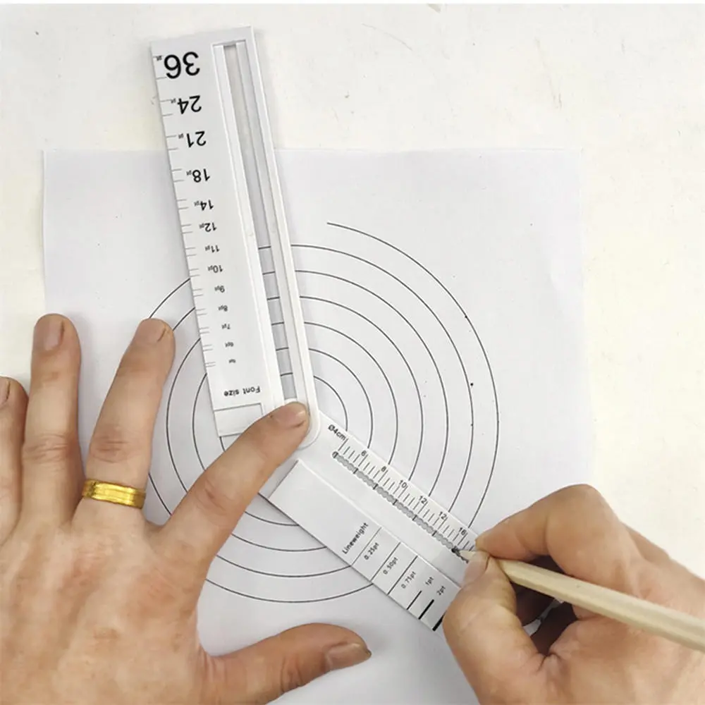 Multifunctional Angle Gauge | Adjustable Protractor for DIY & Geometry Drawing - Image 4