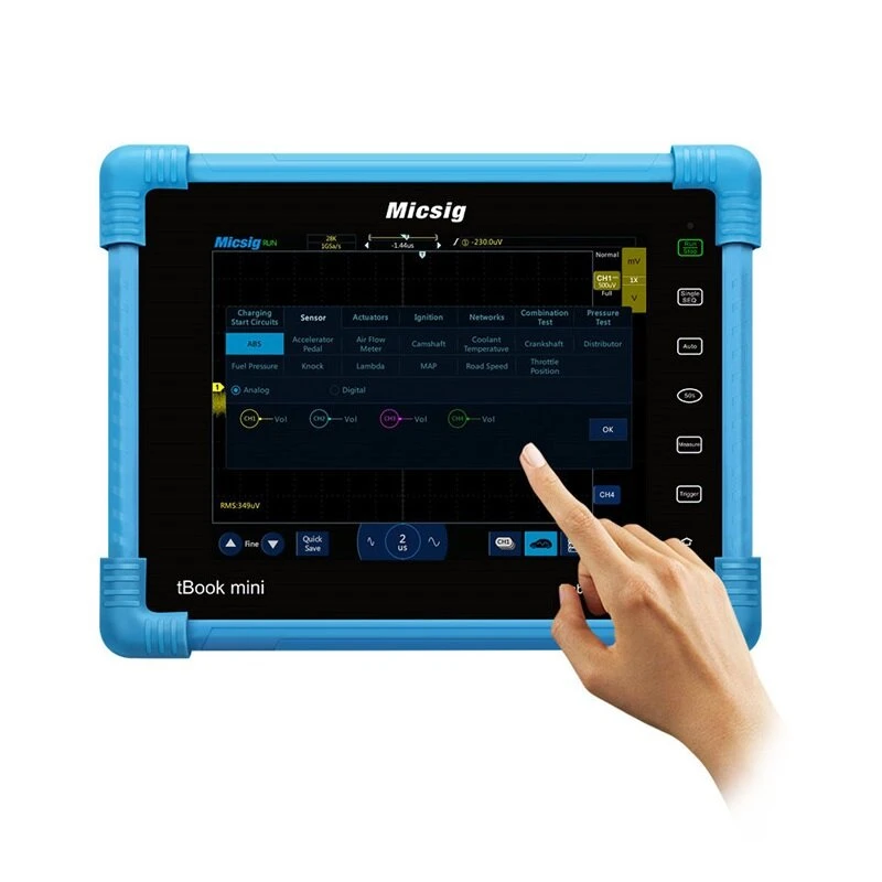 Micsig ATO1104 100MHz 4CH Tablet Oscilloscope | Handheld Automotive Scopemeter - Image 3