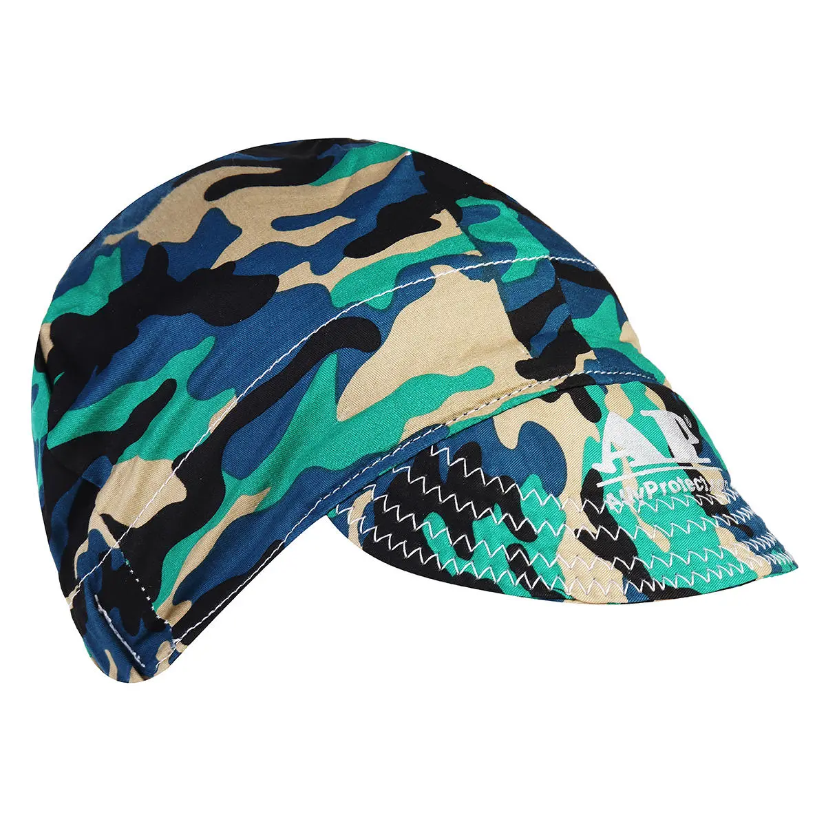 Elastic Welding Cap - Adjustable Cotton Army Camouflage - Summer Sweat Absorption - Image 2