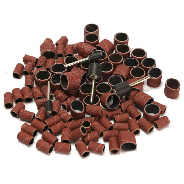 Dremel Drum Sanding Kit - 100pcs 60/120/320 Grit with 1/2 & 1/4 Inch Mandrels - Image 3