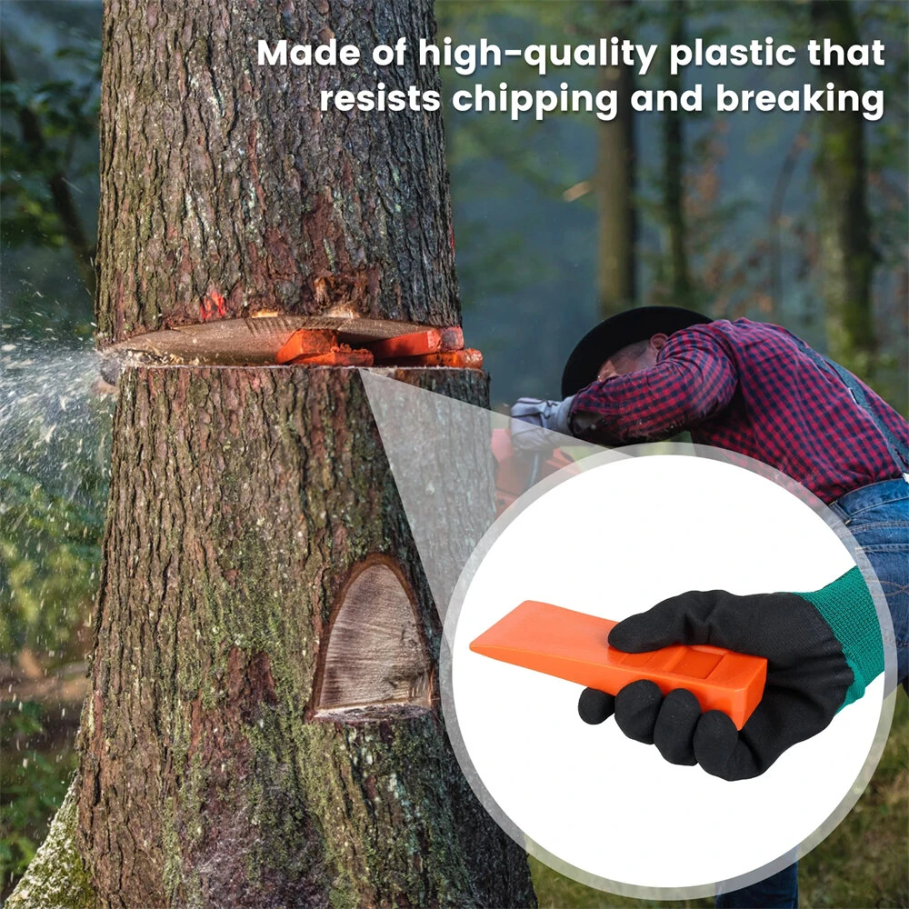 3Pcs Plastic Felling Wedges - Wear Resistant Chainsaw Wedges for Tree Cutting - Image 3