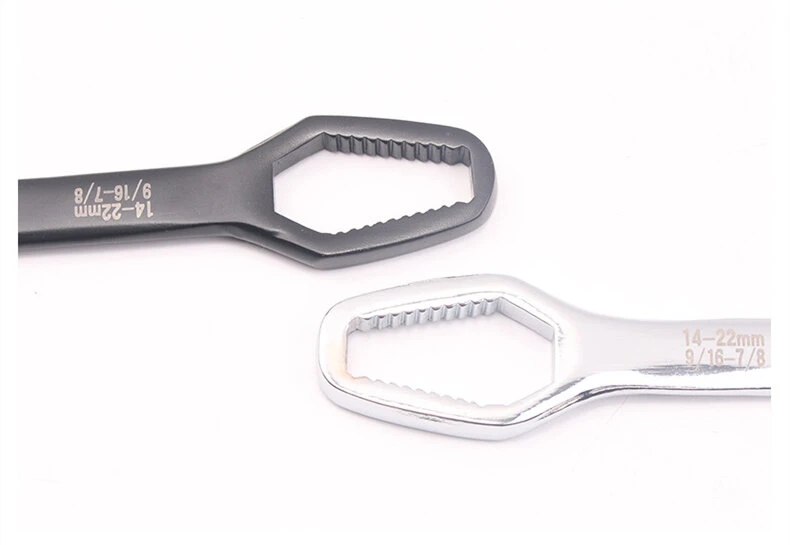 Universal Ratchet Wrench Set - 8-22mm Double Head Spanner | Portable Hex Key Hand Tool - Image 5