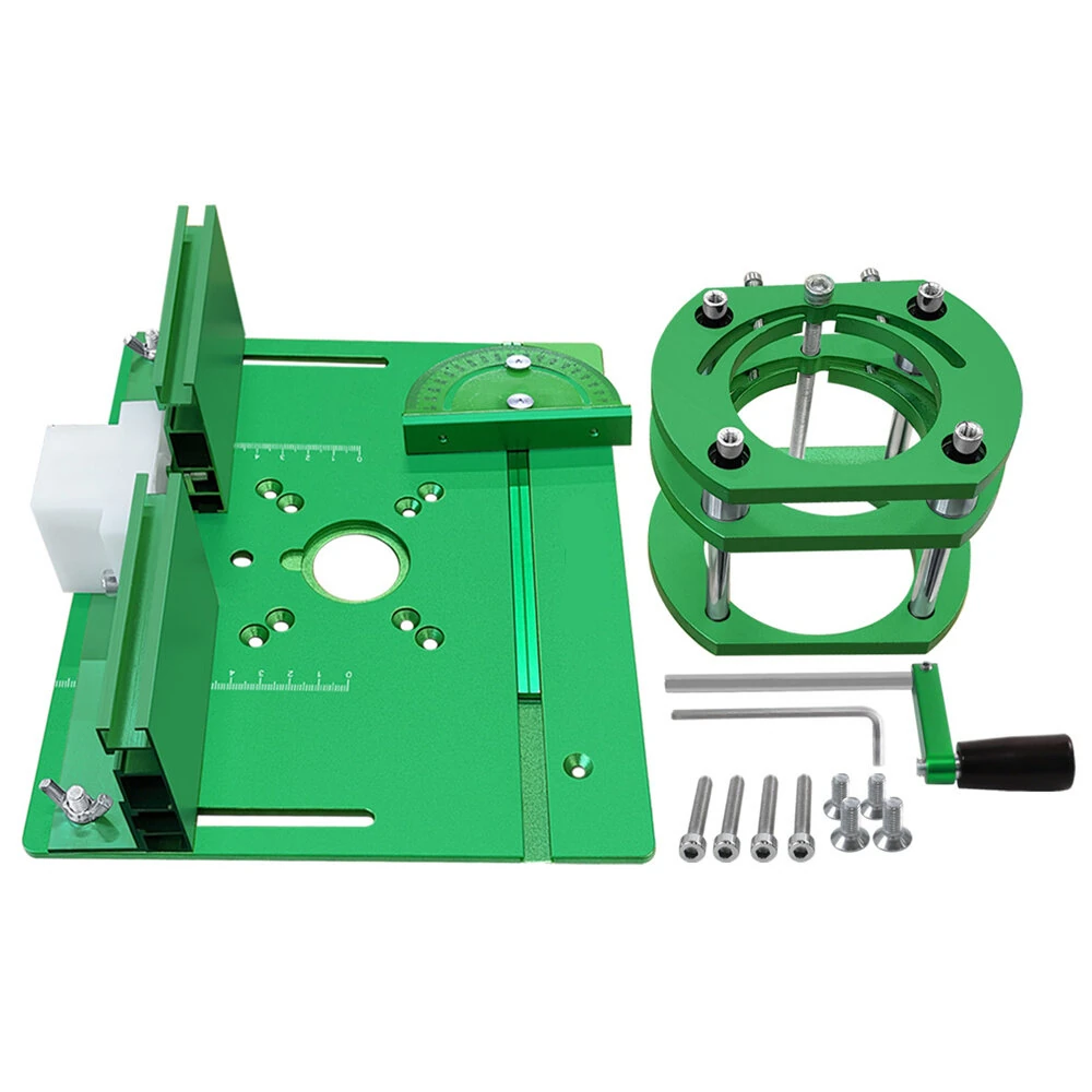 Aluminum Router Lift Kit - Manual Lifting for 65mm Motors | 240x200mm Plate - Image 2