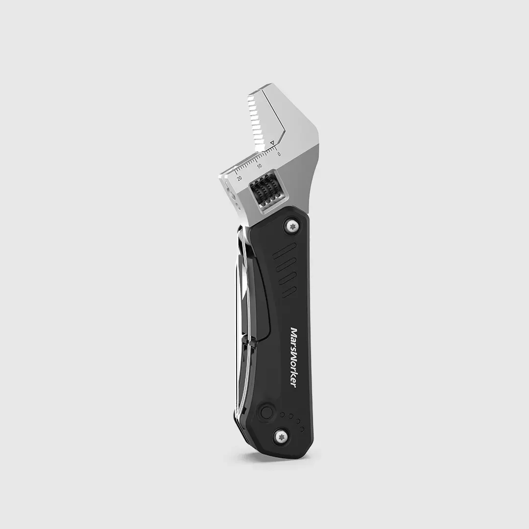 MarsWorker 6-in-1 EDC Multi-Tool with Wrench, Pliers, Screwdriver & LED Light - Image 2