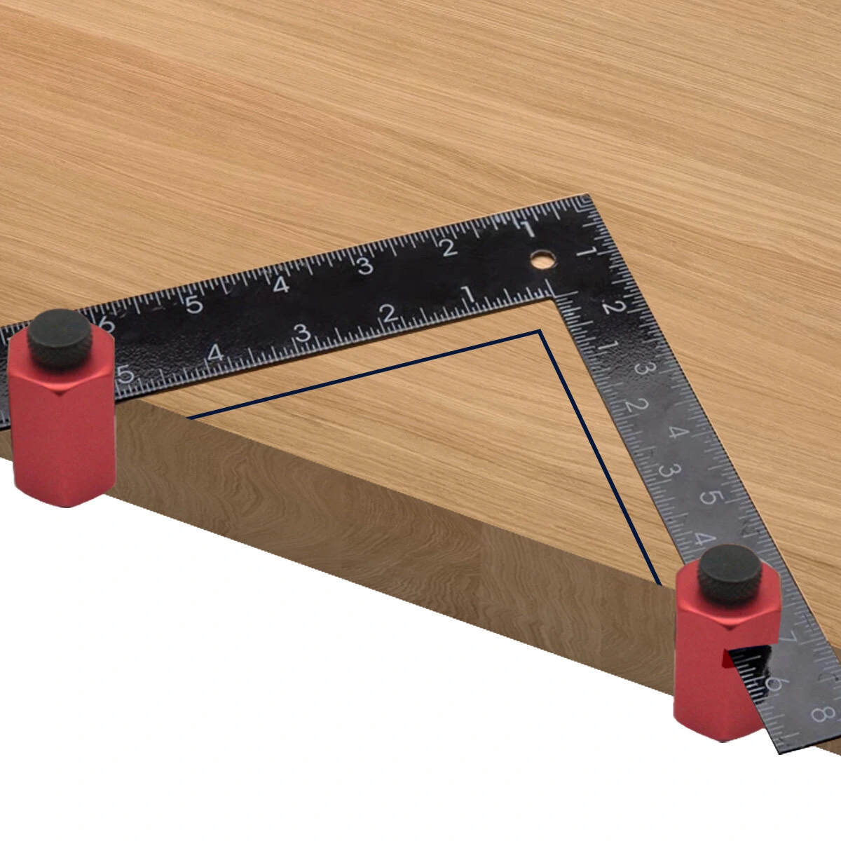 2PCS Square Auxiliary Clamp Stair Gauge | Framing Square Attachment Jigs for Perfect Angles - Image 3