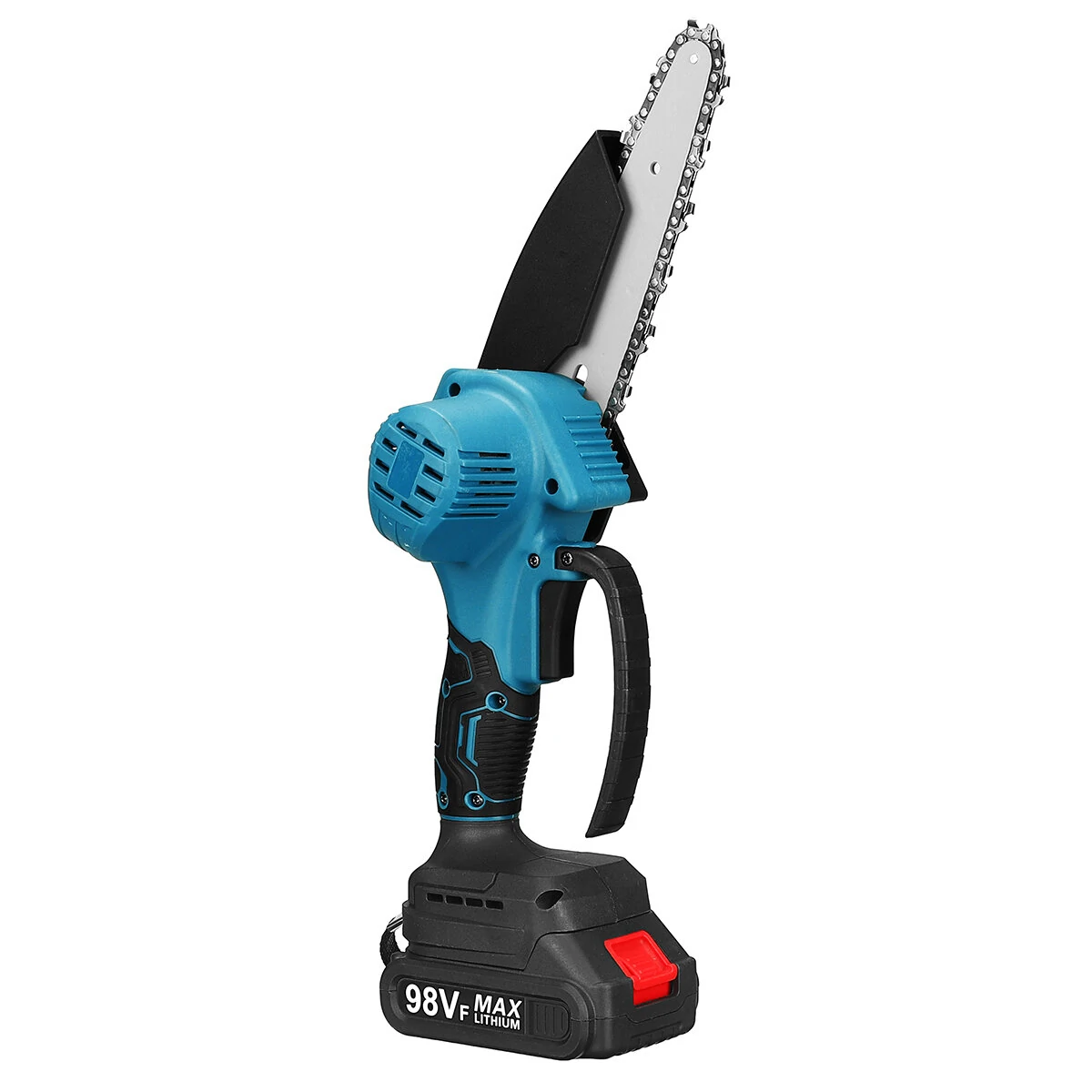 98VF 3000W Mini Electric Chainsaw - 6 Inch | 10000rpm Portable Wood Cutter w/Battery Indicator - Image 3