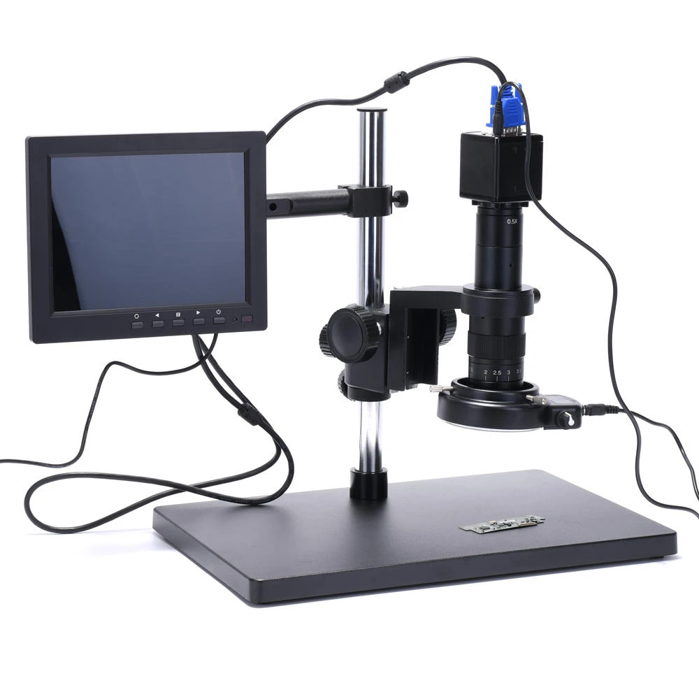 HAYEAR Digital Microscope Camera - 720P/1080P VGA with 180X Lens & LED Ring Light - Image 2