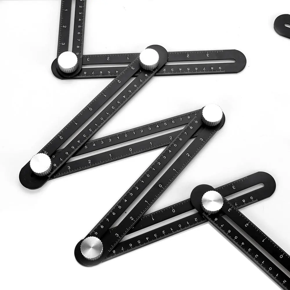 Adjustable 25-75mm Ceramic Tile Hole Locator | 12 Folding Drill Guide with Multiple Angles - Image 3