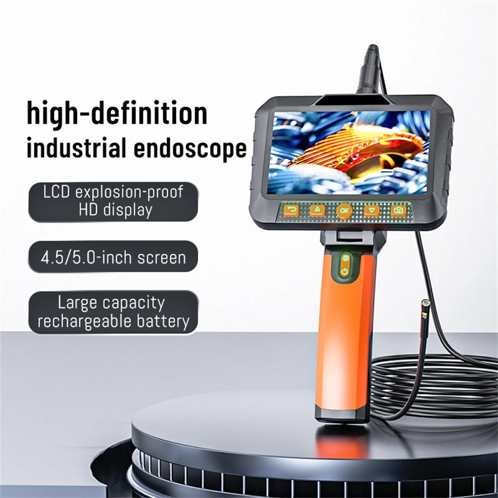VISHRT T27 Dual Camera Endoscope | 5 Inch LCD 1080P | 7mm Probe 5-6 Hour Battery - Image 2