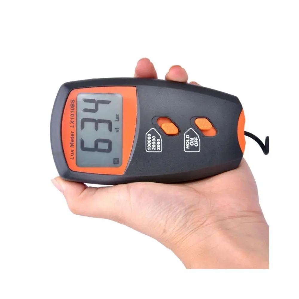 LX1010BS Digital Lux Meter - 100000 Lux Portable Light Meter with Data Hold - Image 3