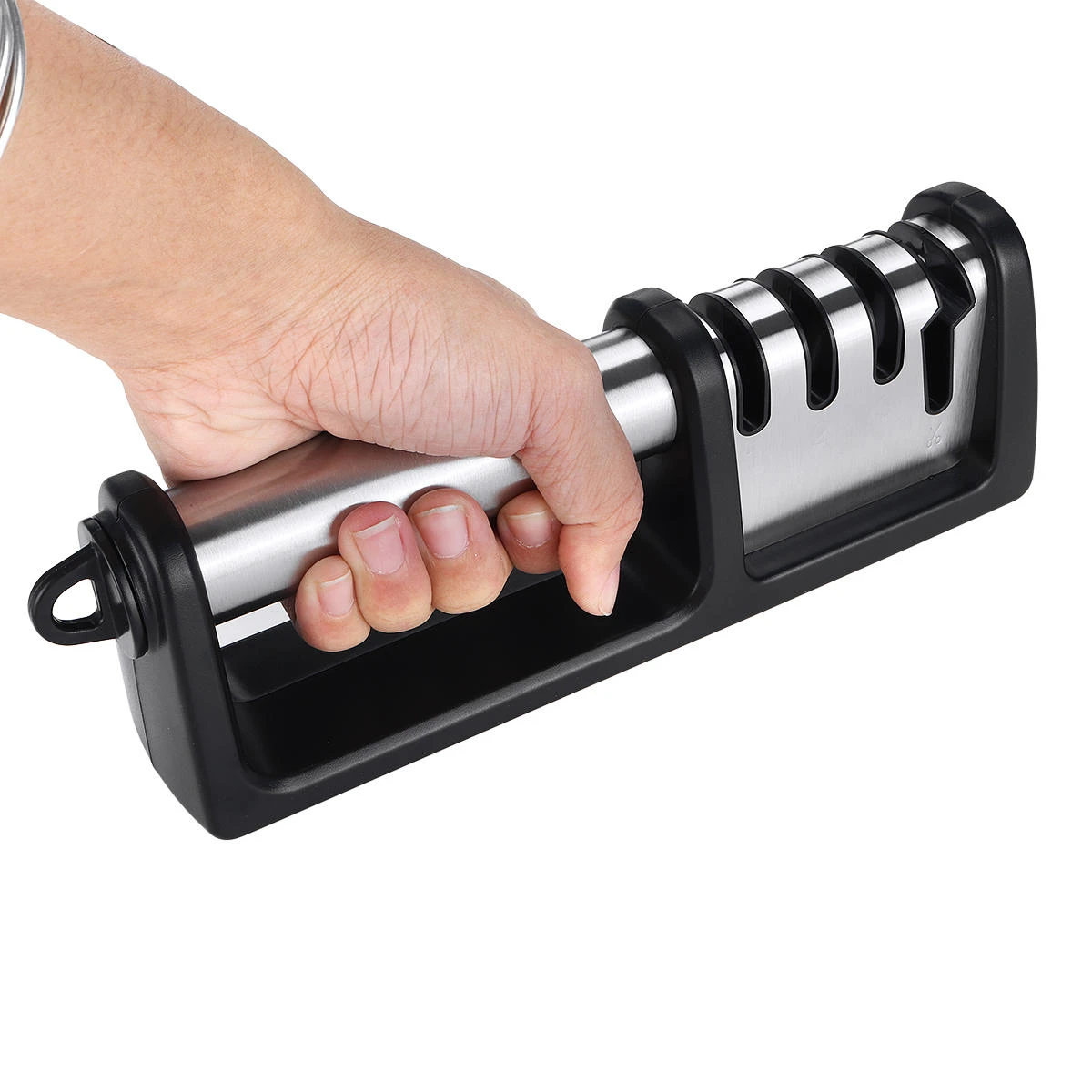 Tungsten Steel 4-Stage Blade Sharpener | Kitchen Knife Sharpening Stone - Image 4