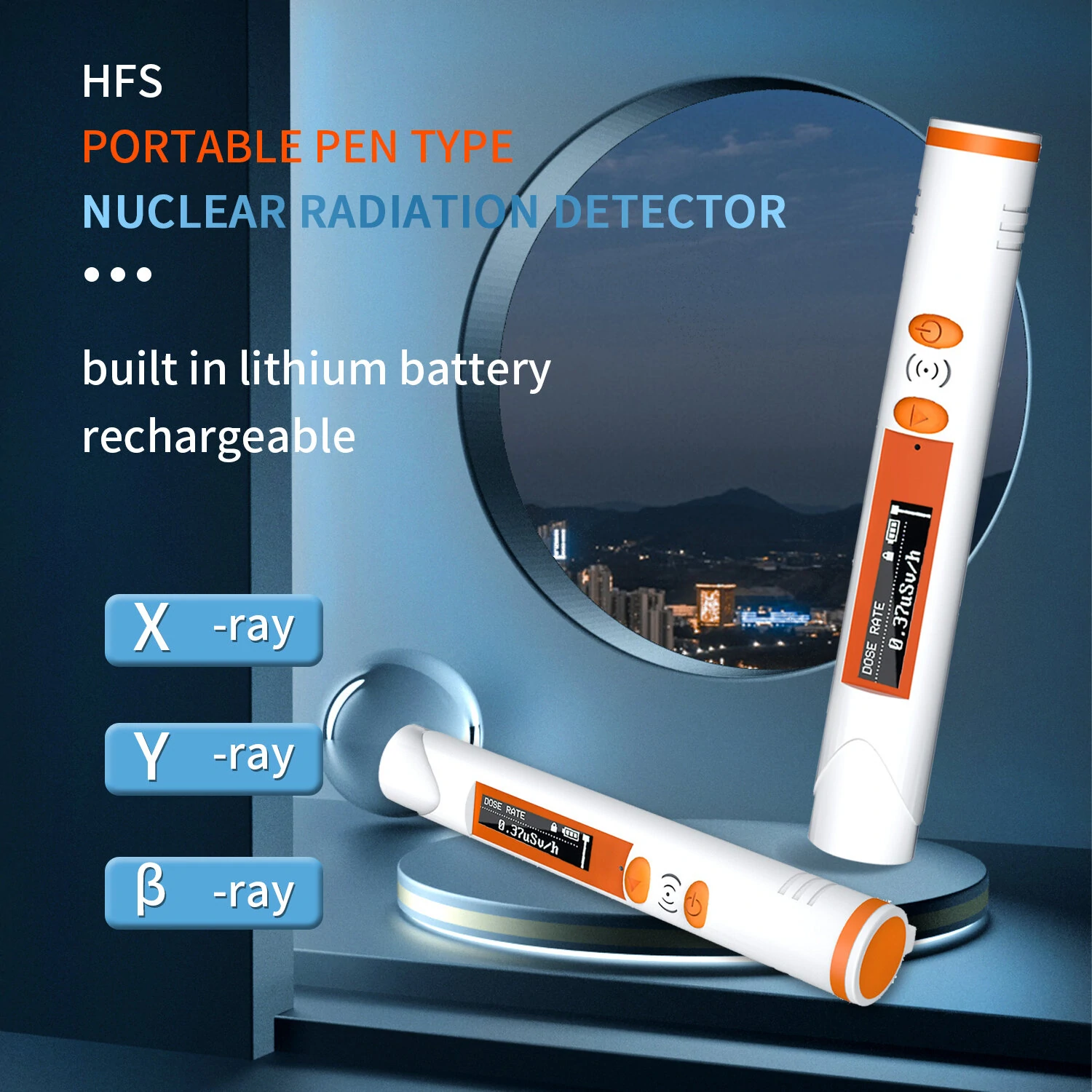 HFS-P3 Portable Geiger Counter - Nuclear Radiation Tester for X Gamma Beta Rays - Image 2