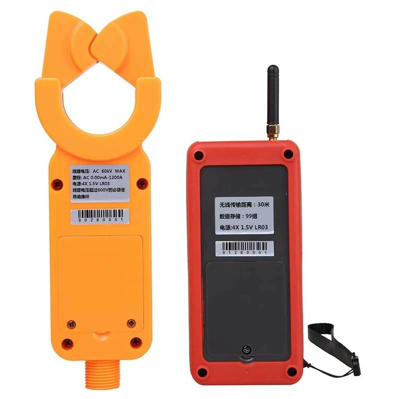 ETCR9000B Wireless Clamp Meter - AC 0mA-1200A High/Low Voltage Ammeter - Image 2