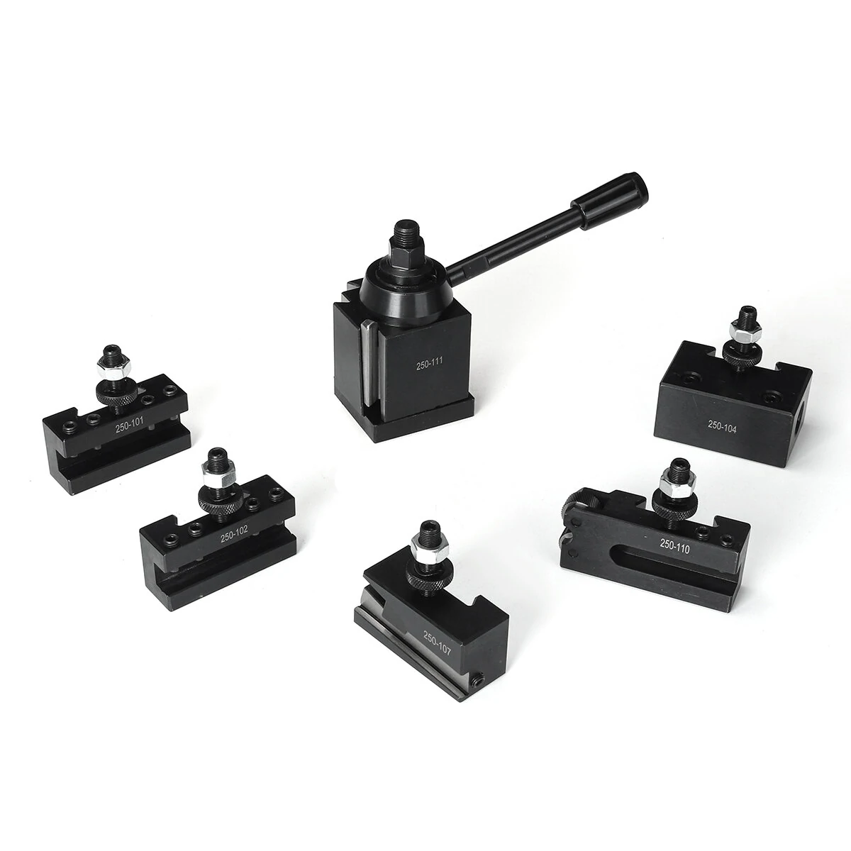 DEMOKE 6PCS 250 Series Quick Change Tool Post & Holders | High Precision Rigidity - Image 2