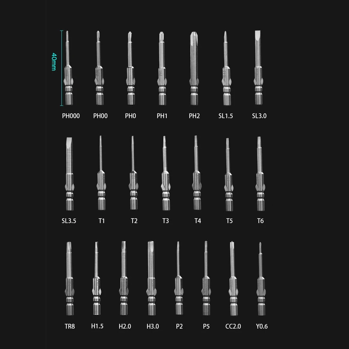 23 in 1 S2 Steel Screwdriver Set | Precision Repair Tool for Phone, Laptop, Glasses - Image 3