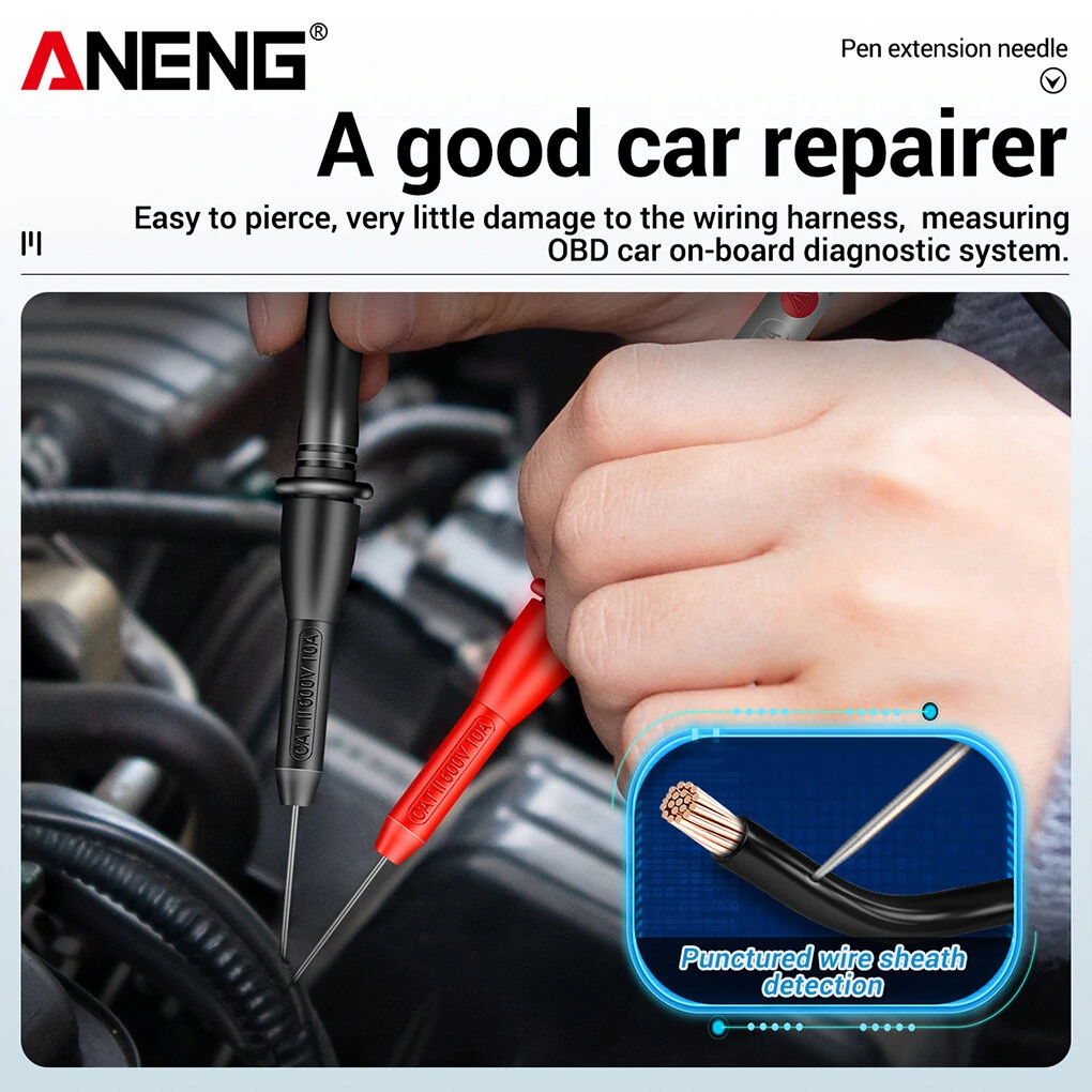 ANENG PT2002 Multimeter Probe | Stainless Steel Puncture-Free Tip for Auto - Image 5