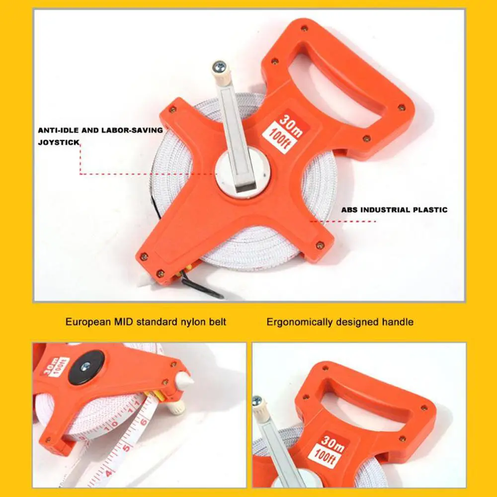 30M Handheld Tape Measure - Retractable Metric Sewing Ruler for Height & Tailoring - Image 3