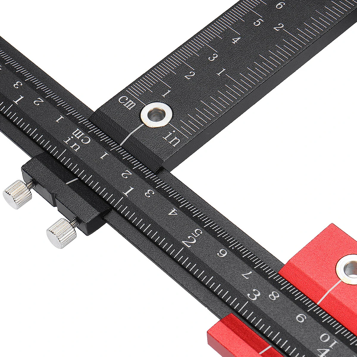 DoctorWood Aluminum Cabinet Hardware Jig - 4MM & 5MM Punching Locator | Drill Positioning Guide T-Ruler - Image 5