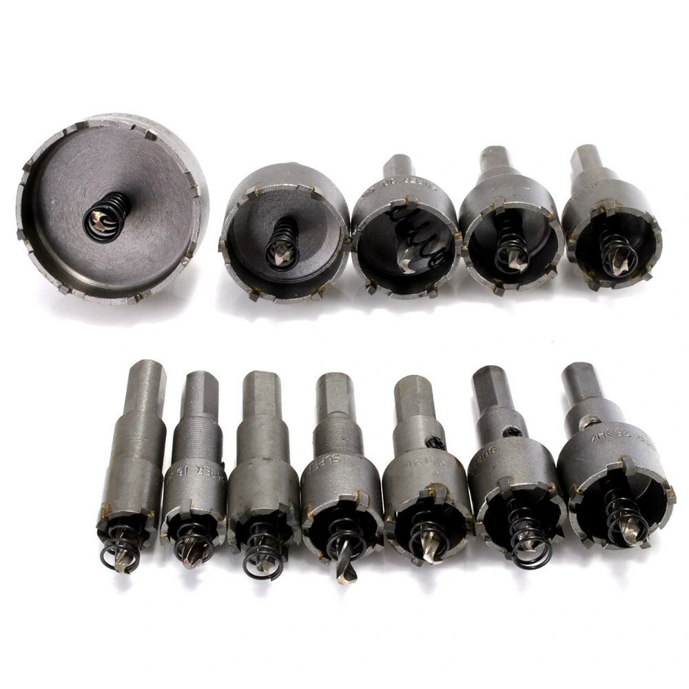 Drillpro 12pcs Hole Saw Set | 15-50mm Alloy Cutter for Wood & Metal - Image 2