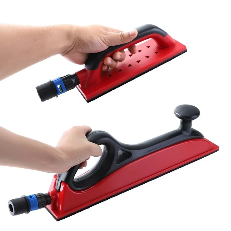 Sanding Block with Dust Extraction - 5 to 16.5 Hook & Loop Holder - Drywall Polish Tool - Image 5