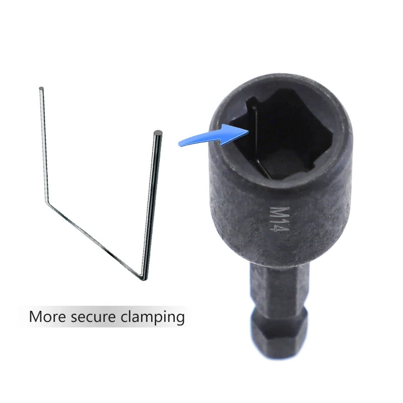 Drillpro 7Pcs M4-M14 Screw Tap Adapter Set | 1/4 Inch Hex Shank | For Electric Drill - Image 4