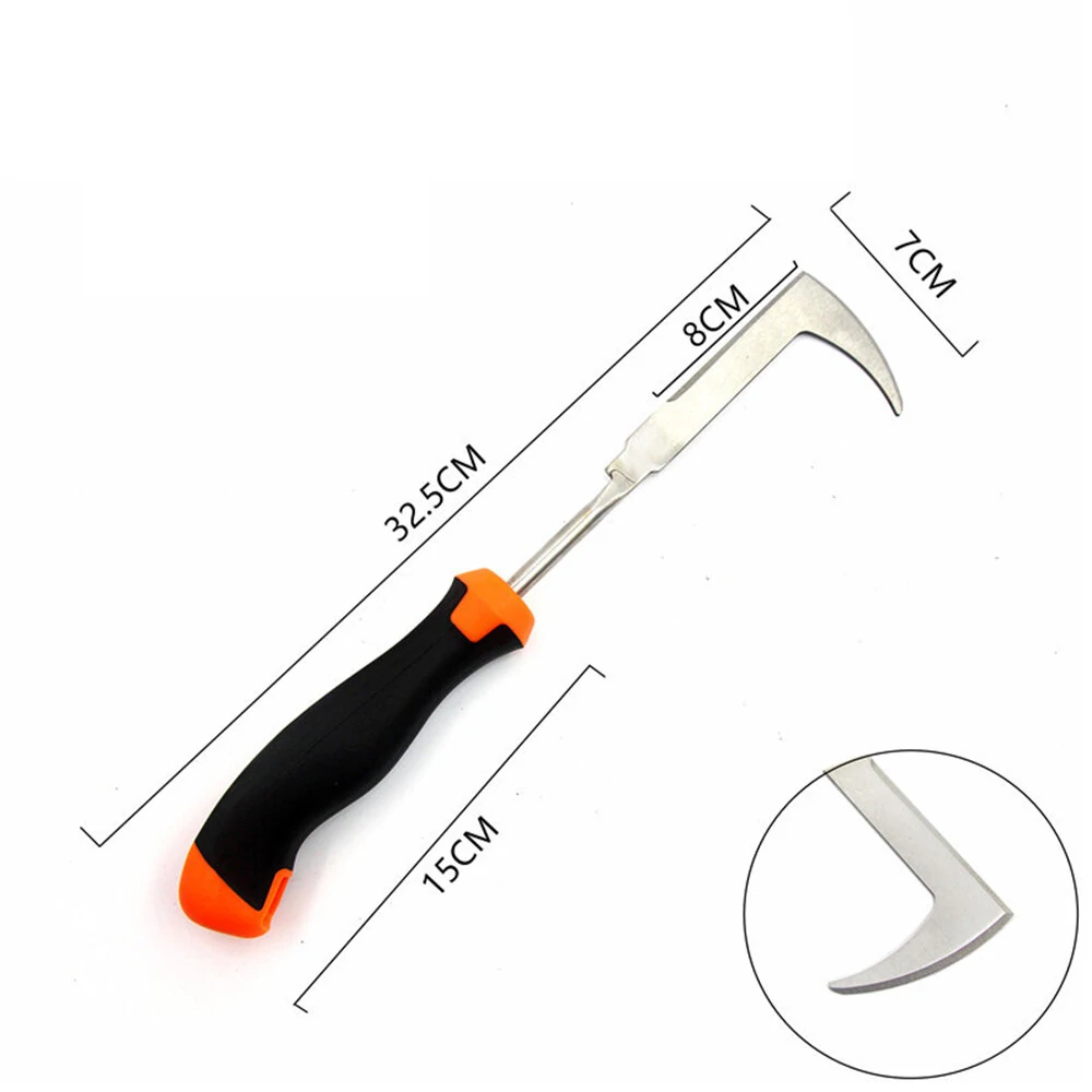 7 Shape Garden Weeder - Manganese Steel Blade, Rubber Handle | Precision Weeding Tool - Image 2