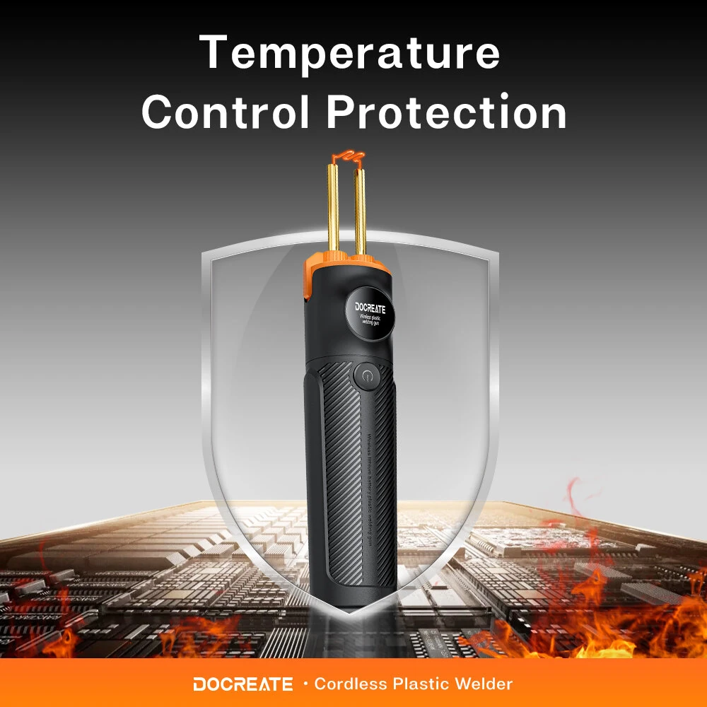 PW35 Cordless Plastic Welder | 4000mAh Battery | Fast Heating & LED Light | Multi-Material Repair - Image 5
