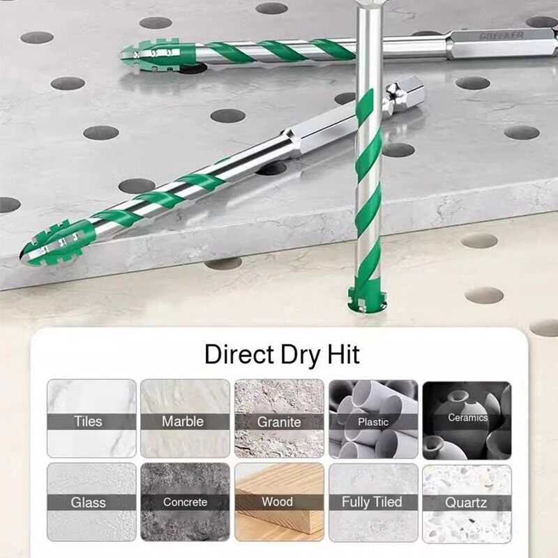 Heavy Duty Multi-Material Drill Bit | Alloy Steel Serrated Head for Ceramic Metal Wood - Image 5